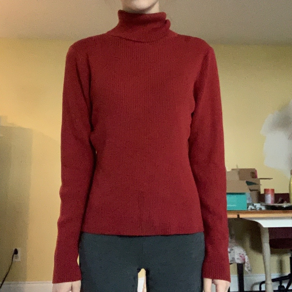 Burnt Orange Turtle Neck Sweater